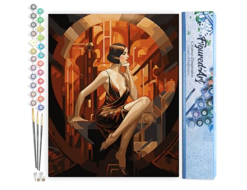 Figured'Art Dipingere con i Numeri - Paint by Numbers Donna