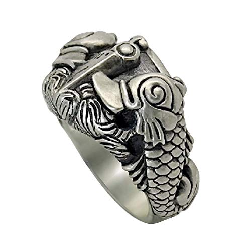 Submarine Dolphins Us Navy Sterling Silver 925 Mens Ring Warfare Handmade #TOP2