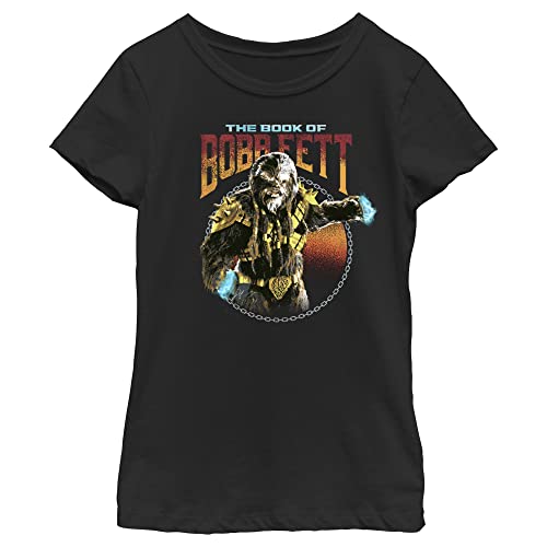 T-shirt Star Wars fille Boba Fett Stay The Course en coton noir