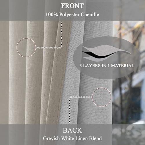 Panneau chenille 100 % occultant de haute qualité pour isolation froide - 5