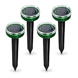 Alma Garden 4er Set Maulwurfschreck - Abwehr für Maus, Maulwurf, Nagetier & Co. Vertreiber