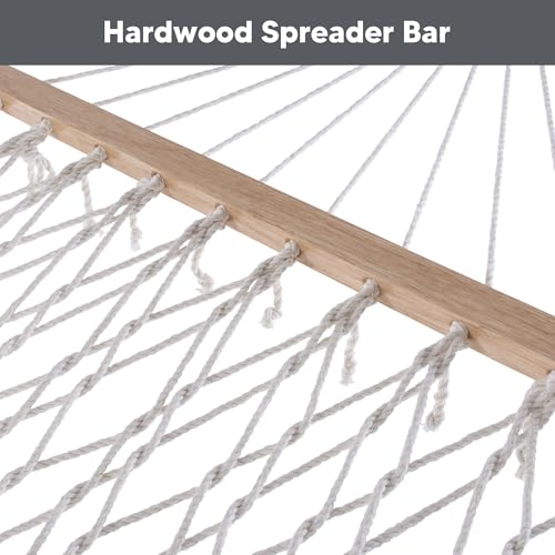 Image of SUNCREAT Hammocks for Outside, Two Person Hammock for Patio, Garden, Porch, Outdoor, Dark Grey
