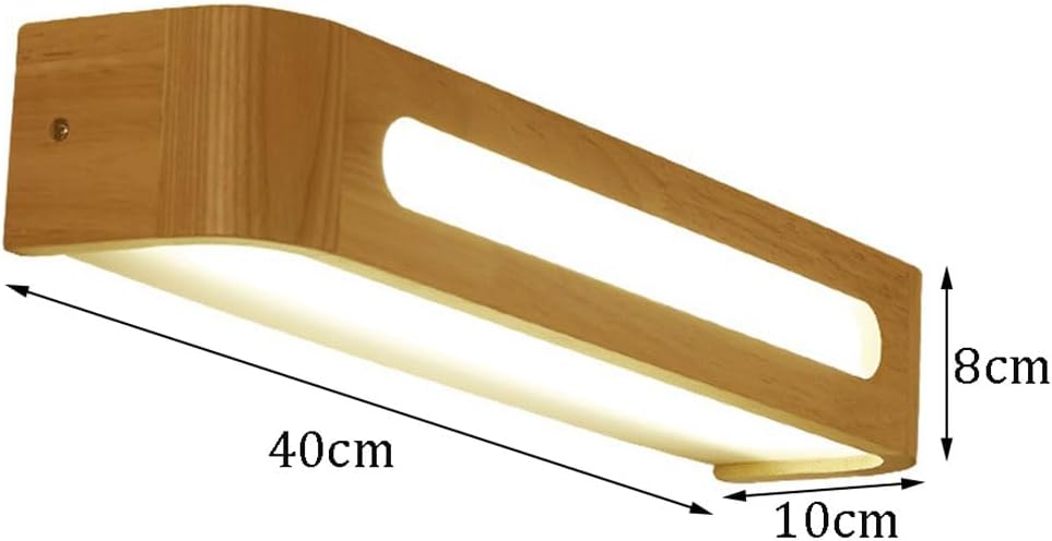 LED 10/12W Indoor Rubber Wood Wall Light Nordic Modern Creative Wall Sconces Lamp Used in Bedroom Bedside Living Room Wall Light Staircase Hallway Dining Room Makeup Mirror Lighting Fixture