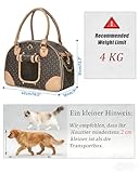 OUUTMEE Hundetasche Tragbarkeit,42 x 18 x 31 cm Hundetransporttasche bis 4 kg,Hunde Reisetasche,Geeignet für den Transport Kleiner Hunde und Katzen auf Ausflügen