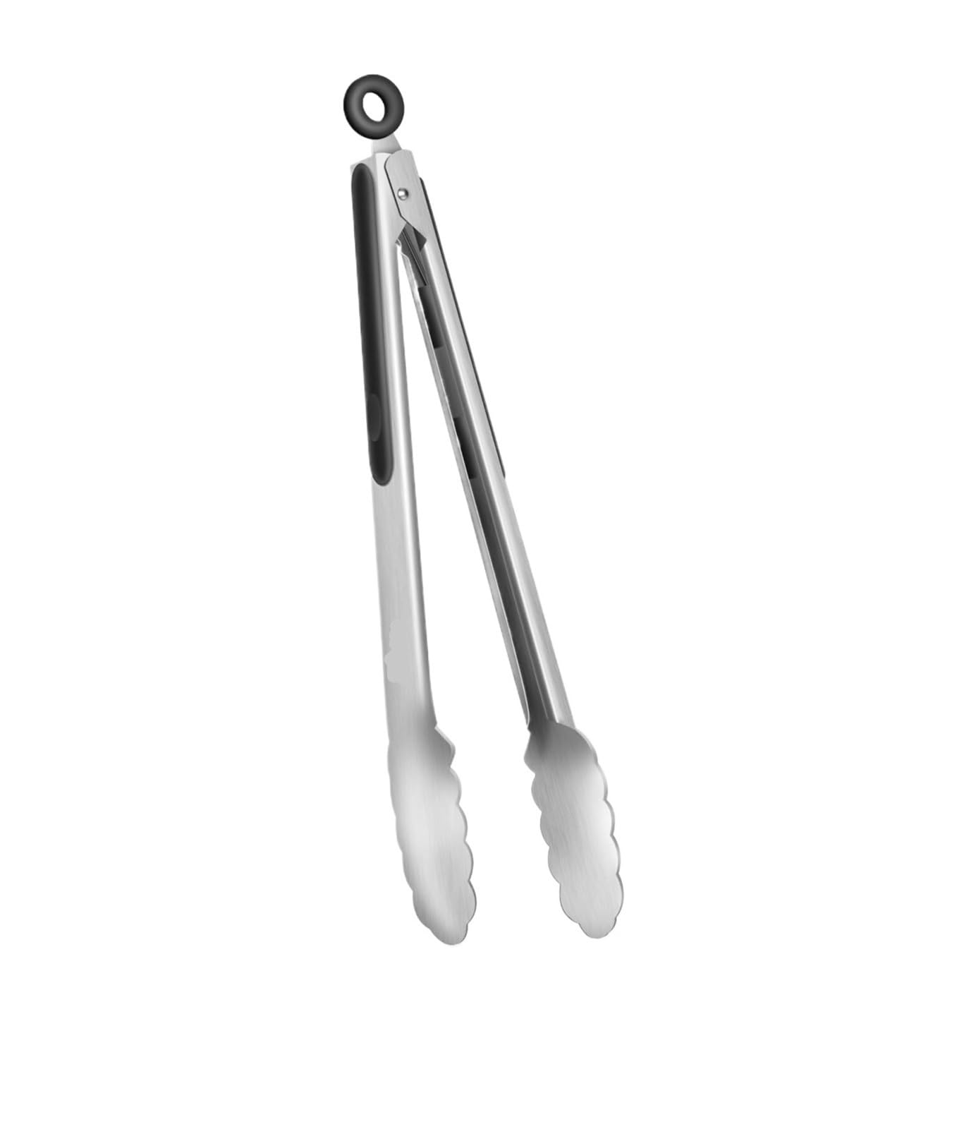 Pinze da cucina, Pinza for griglia in acciaio inossidabile con manico in silicone nero 17-30 cm(30CM)