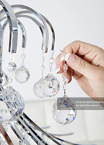 MerryNine Clear Crystal Ball Prism Suncatcher Rainbow Pendants Maker, Hanging Crystals Prisms for Windows, for Feng Shui, for Gift(40mm/1.57" 10pack) - Image 4
