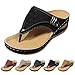 Sandals for Women 2025,Summer Shoes for Women,Orthopedic Wedge Sandals Flip Flops with Arch Support Summer Casual Dressy Comfortable Wedge Shoes,Sandalias De Mujer Plataforma