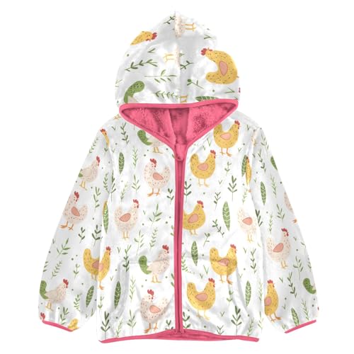 CHIFIGNO Halloween Cute Dogs Winter Coats for Toddler Girls Girls Zip Hoodie Girls Winter Jacket Thick Warm Outerwear 3T