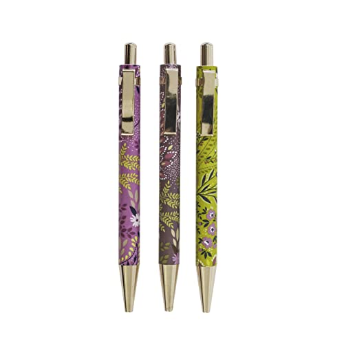 Portico Designs Ltd Sara Miller Haveli Garden Set Of 3 Ballpoint Pens