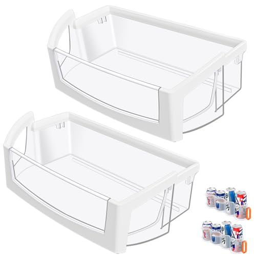 Image of [2 Pack] Upgraded WPW10224961 W10224961 Refrigerator Door Shelf Bin Compatible with Whirlpool Maytag Refrigerator Door Shelf WRX735SDBM00 WRF555SDFZ00 WRF555SDH WRF555SDFZ PS11750660 Fridge Bin Right