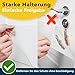 PROTECTO Hunde und Katzen Kratzschutz Tür – Ultrastarker Hunde- und Katzen Kratzschutz (2-stück Farblos, 90 x 40 cm)