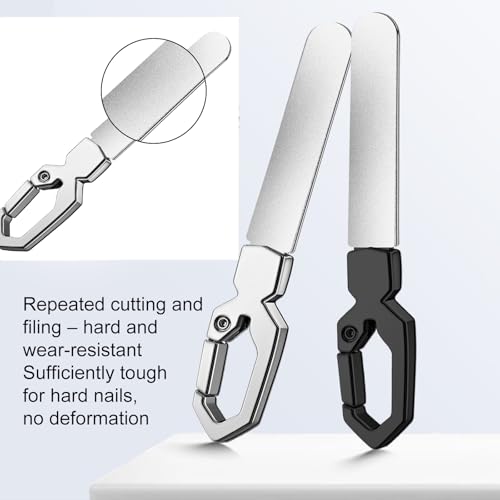 VISDOLL Stainless Steel Double Sided Nail File - Professional Metal Fingernail Toenail Tool for Men (Thick Nails) & Women, Washable Reusable Durable with Travel-Friendly Leather Case, Home & Salon Use — view 3