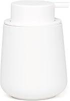 Vista 13 de Bosilunlife Dispensador de jabón de manos, dispensador de jabón de cerámica de 12 onzas, dispensador de jabón líquido recargable para baño