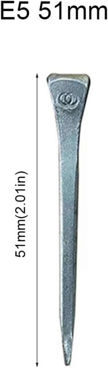 Lawsen Horseshoe Nails 200-Count E2/E3/E4/E5/E6/E7/E8 Steel Hoof Nails – Durable Tool for Horse Shoe Fixing & Harness Maintenance, Riding Supplies for Horse Race Horse Training(E5 51mm)
