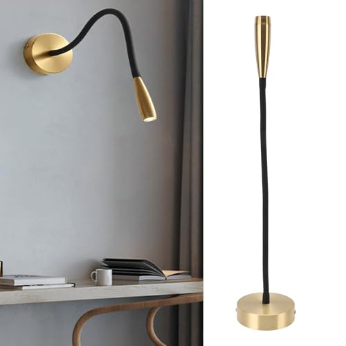 Luz de libro montada en la pared Zerodis flexo de lectura de aluminio 3