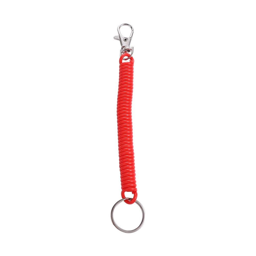3 Portachiavi Da Polso Elastici Multicolore Con Moschettone – Pratici Bracciali In Tessuto Per Tenere Le Chiavi (Nero, Rosa, Albicocca)