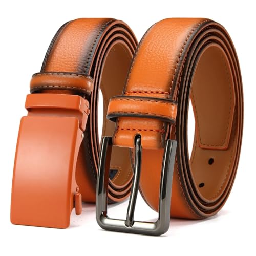Ceinture décontractée pour homme en cuir noir idéale pour le bureau et les sorties