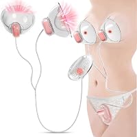 Vibration für Frauen Vibrator, 3-Cup-Set Vibratorensets für Frauen Klitoris & Brüste mit 12 Vibrations Vagina Pumpe Nippelsauger Brustwarzen Elektrisch Sex Toyset für Woman, Sex Spielzeug für die Frau