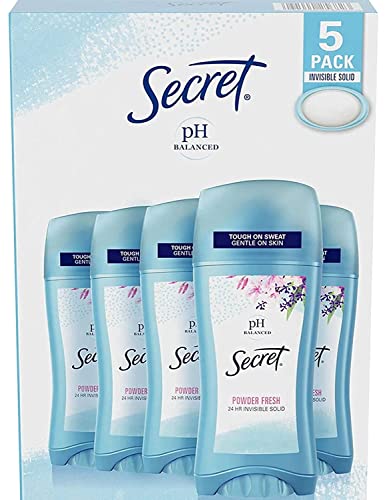 Secret Invisible Solid Deodorant, Powder Fresh (2.1 oz, 5 pk.)