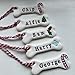 5pcs Personalized Dog Bone Clay Tags Christmas Tree Decorations Handmade Bone Ornaments Pet Memorial Or Sympathy Gifts Christmas Gifts For Dog Lovers