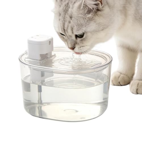 Fuente De Agua para Gatos - Bebedero Automático De Mascotas 3L | Dispensador Circulante Recargable Ultra Silencioso - para Cachorros Perros Interior Mesa, ABS