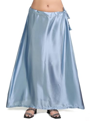 Image of Madhu Fashion Women's Satin Saree Petticoat Saree Underskirt