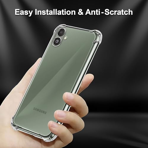 Image of Plus Mobile Cover Soft & Flexible Shockproof Back Case with Cushioned Edges Transparent for Samsung Galaxy F14 5G - Clear