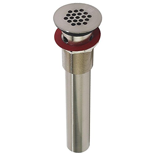 DECOLAV 9295-SN Decorative Grid Drain with Overflow, Satin Nickel
