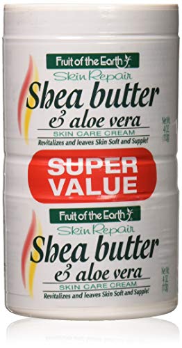 Fruit Of The Earth Bogo Cream Shea Butter/Aloe 4 Ounce Jar (118ml) (3 Pack)