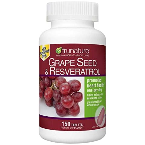 trunature Grape Seed and Resveratrol, 150 Tablets Cover