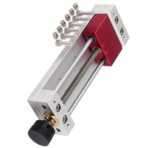 CNANRNANC Tornillo de banco para máquinas de grabado y perforación CNC LTY-59100 con perilla ajustable y diseño de ranura para una fijación segura en taladros de banco y mesas de soldadura