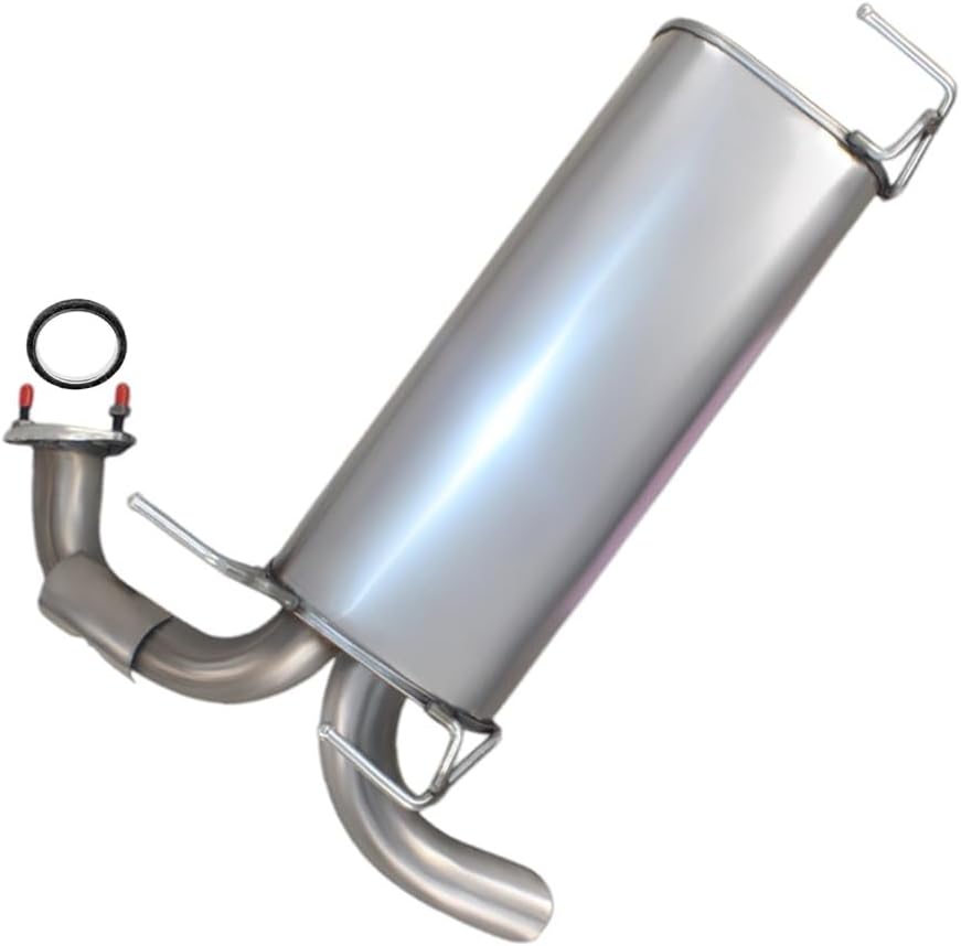 Exhaust Muffler Tail Pipe Compatible for 2011-2017 Nissan Juke 1.6L | Stainless Steel | Northeastern Exhaust | Free Gasket Included | Automotive Replacement Part | Direct-Fit