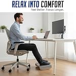 Tiel Ergonomic Foot Rest for Under Desk at Work, Rocking Footrest with Comfort Support, Office Foot Stool for Desk Chair, Leg Rest Stand for Home and Remote Office - Image 4