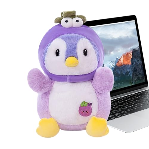 ペンギンぬいぐるみ ? ソフトフルーツペンギンぬいぐるみトイ | かわいいキッズ抱き枕 お昼寝 旅行 ベッドルーム インテリア ギフト コレクション用 トイ人形