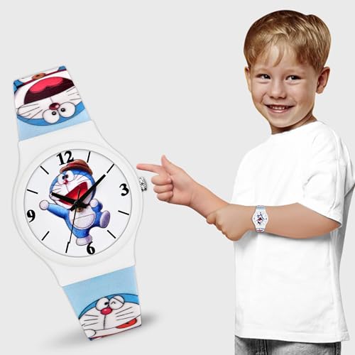 Image of Acnos Character Kid's Happy Colorful Water-Resistant Durable Watch for Boys Kids Boy with Fun Designs Adjustable Strap Positive Messages Watch for Kids