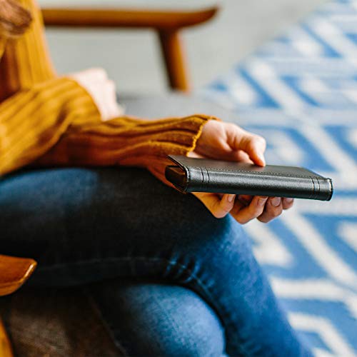 Image of Twelve South Journal for iPhone 8 /7 /6 | Leather Wallet Shell and Display Stand (black)