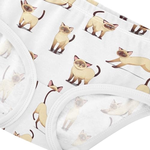 Funny Toddler Girls Underwear 2t Cotton Girl Panties Cute Funny Cats White Animal Briefs Undies Kids4