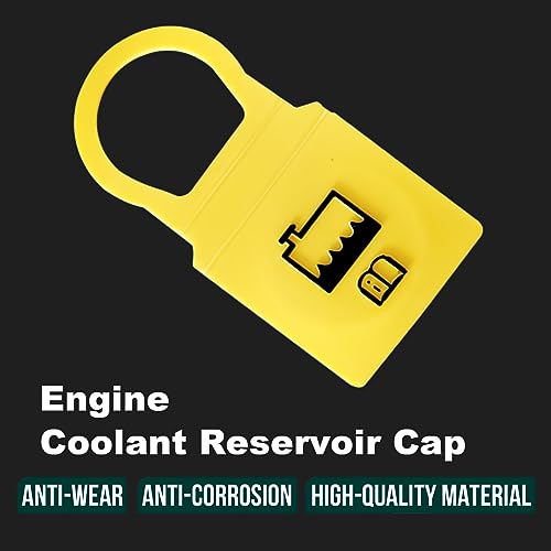 image for TOPCNOEM 1pcs Yellow Engine Coolant Reservoir Cap, Coolant Reservoir C