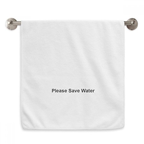 Serviette eau noire essuie-mains blanc 13x29 pouces débarbouillette