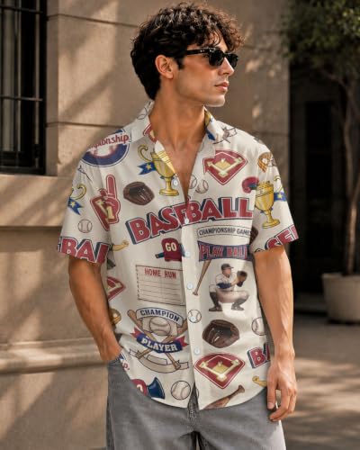 Image of 99TIMORO Horror Movie Men's Halloween Button Down Shirts Short Sleeve Top