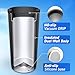 HyperChiller NEW SLIM HBC100SB, Dual Wall Vacuum Insulated, Slim Can Cooler, Beer, Soda, Energy Drinks, Seltzer, Wine Cooler, Fits All Standard 12 OZ Slim Cans, Cup Holder Friendly, Black