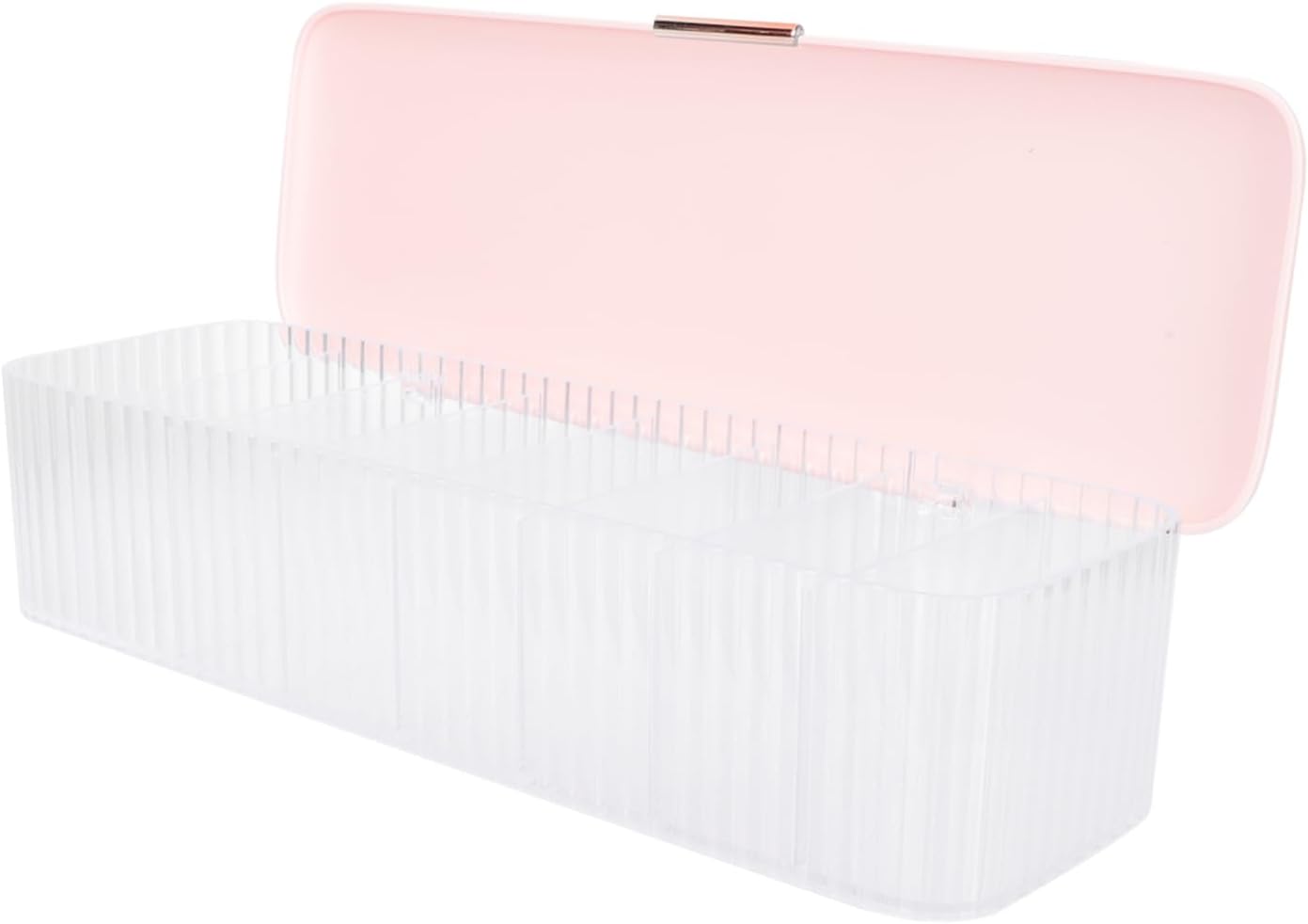 Pink PP ABS Cable Organizer Box for Charging and Data Cords, Home Storage
