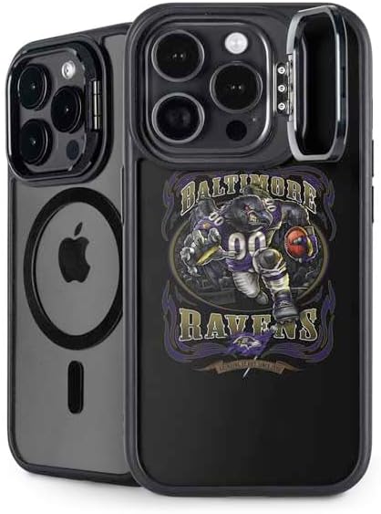 Skinit Kickstand Phone Case Compatible with iPhone 16 Pro Max - Officially Licensed Liquid Blue NFL Baltimore Ravens Running Back Design