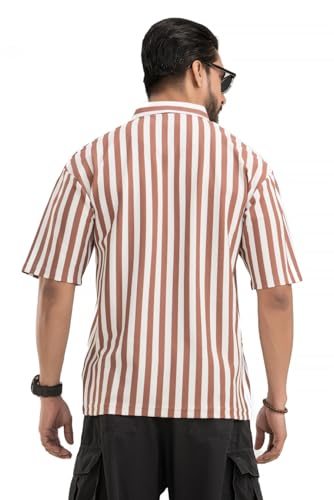 Image of Imperial Striped Off Shoulder Polo T-Shirt