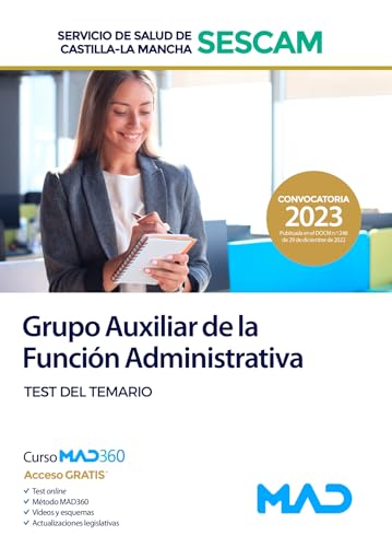 Portada de Cuestionarios Grupo Auxiliar De La Función Administrativa Del Servicio De Salud De Castilla La Mancha