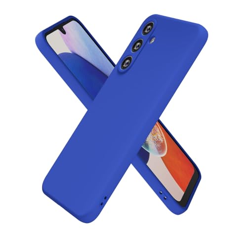 oakxco for Samsung Galaxy A14 5G Case Silicone, Ultra Slim Thin Phone Case for Women Girls, Plain Solid Color Minimalist Aesthetic Cute Girly Design, Soft Rubber Gel TPU with Camera Cover, Royal Blue