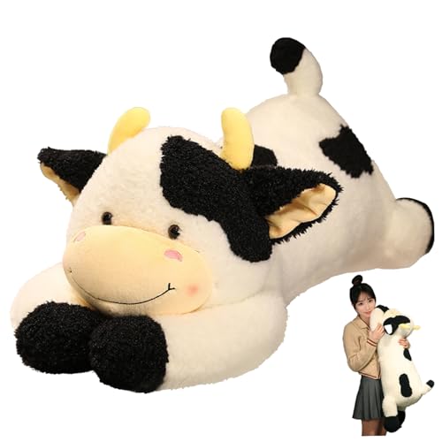 Oreiller de vache en peluche pondéré XL coussin de lecture