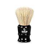 Contiene Alcohol: Sin Alcohol Brocha de Afeitar Caballo Blanco\"Fan Shape\" Epsilon Negra 27mm
