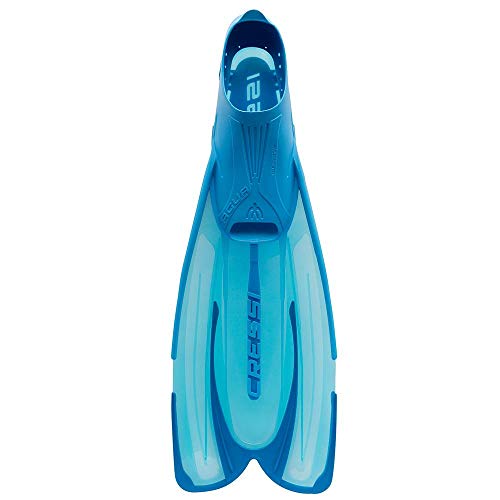Image of Cressi Adult Snorkeling Fins with Self-Adjustable Comfortable Full Foot Pocket | Perfect for Traveling | Agua