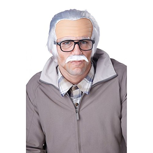 Rude Grandpa Wig And Mustache